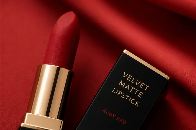 Velvet Matte Lipstick - Ruby Red 2